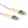ACT 0,25 m cable de conexión de fibra óptica LSZH multimodo 50/125 OM4 dúplex con conectores LC