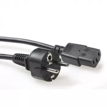 ACT cable de alimentación conector CEE 7/7 (recto) - C13 negro 2,5 m