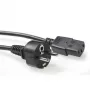 ACT cable de alimentación conector CEE 7/7 (recto) - C13 negro 2,5 m