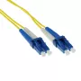 ACT 5 metros cable de conexión de fibra óptica LSZH monomodo 9/125 OS2 dúplex con conectores LC