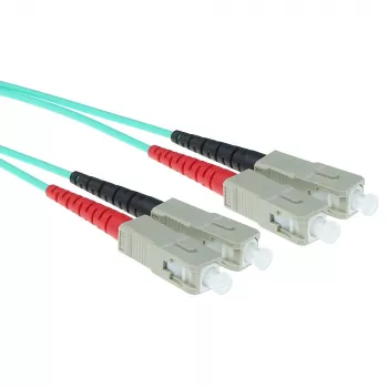 ACT 1 metro cable de conexión de fibra óptica LSZH multimodo 50/125 OM3 dúplex con conectores SC