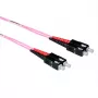 ACT 2 m cable de conexión de fibra óptica LSZH multimodo 50/125 OM4 dúplex con conectores SC