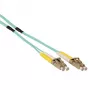 ACT 50 metros cable de fibra óptica multimodo 50/125 OM3 dúplex reforzado con conectores LC