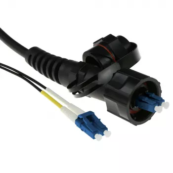 Cable de fibra óptica ACT RL7330 30 m 2x LC 2x LC ODVA negro