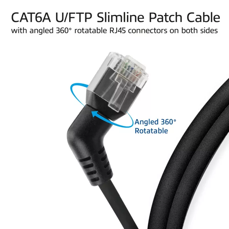 Cable de red ACT DD1901 Cat6 U/FTP (STP) 1 m RJ-45 negro