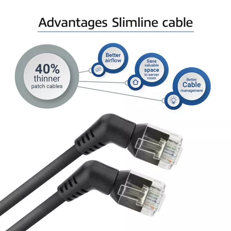 Cable de red ACT DD1902 Cat6 U/FTP (STP) 2 m RJ-45 a RJ-45 negro