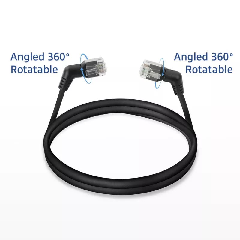 Cable de red ACT DD1952 Cat6 U/FTP (STP) 0,25 m negro RJ-45 a RJ-45