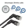 Cable de red ACT DD1952 Cat6 U/FTP (STP) 0,25 m negro RJ-45 a RJ-45