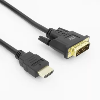 ACT AK3735 Adaptador de cable de vídeo 2 m HDMI Type-A (estándar) DVI-D negro