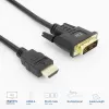 ACT AK3736 Adaptador de cable de vídeo 3 m HDMI Type-A (estándar) DVI-D negro