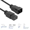 Cable de alimentación ACT C20–C21 IEC60320 negro 3 m, 16 A, 250 V