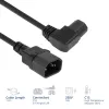 ACT Cable de alimentación C14 - C15 (acodado a la izquierda) IEC60320 negro 1,2 m