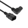 ACT Cable de alimentación C14 - C15 (acodado a la izquierda) IEC60320 negro 2 m