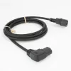 ACT Cable de alimentación C14 - C15 (acodado a la izquierda) IEC60320 negro 2 m