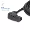 ACT Cable de alimentación C14 - C15 (acodado a la izquierda) IEC60320 negro 2 m