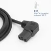 ACT Cable de alimentación C14 - C15 (acodado a la derecha) IEC60320 negro 0,6 m