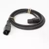 ACT Cable de alimentación C14–C15 acodado a la derecha IEC60320 negro 1,2 m H05RN-F 10 A 250 V