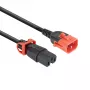 ACT Cable de alimentación C14 IEC Lock+ Dual Locking - C15 IEC Lock+ negro 2 m, PC3872