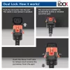 ACT Cable de alimentación C14 IEC Lock+ Dual Locking - C15 IEC Lock+ negro 2 m, PC3872