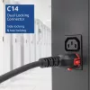 ACT Cable de alimentación C14 IEC Lock+ Dual Locking - C15 IEC Lock+ negro 3 m, PC3876