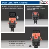 ACT Cable de alimentación C14 IEC Lock+ Dual Locking - C15 IEC Lock+ blanco 3 m, PC3879