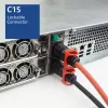 ACT Cable de alimentación C14 IEC Lock+ Dual Locking - C15 IEC Lock+ rojo 1 m, PC3869