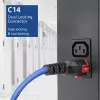 ACT Cable de alimentación C14 IEC Lock+ Dual Locking - C15 IEC Lock+ azul 1 m, PC3870