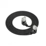 ACT Cable de red U/UTP CAT6A LSZH Slimline negro de 2 m con conectores macho RJ45, 90° acodado hacia abajo a 90° acodado hacia abajo