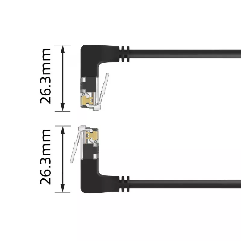 ACT Cable de red DD7900 Cat6a U/UTP 0,5 m RJ-45 negro