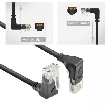 ACT Cable de red DD7901 negro 1 m Cat6a U/UTP (UTP)