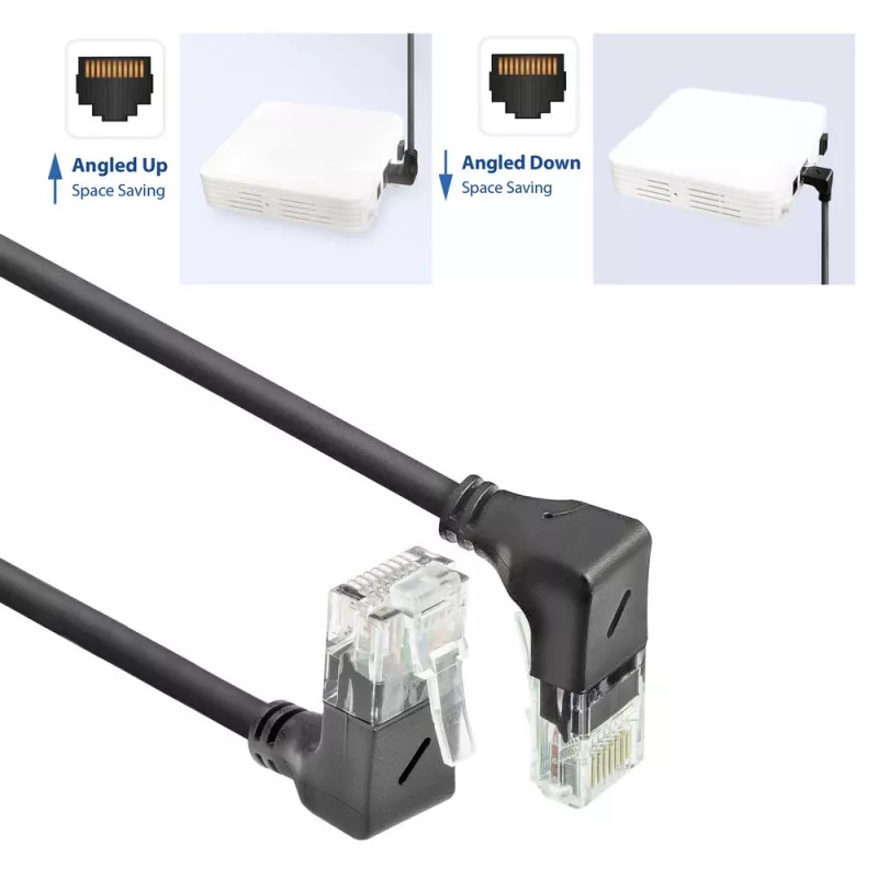 ACT Cable de red DD7901 negro 1 m Cat6a U/UTP (UTP)