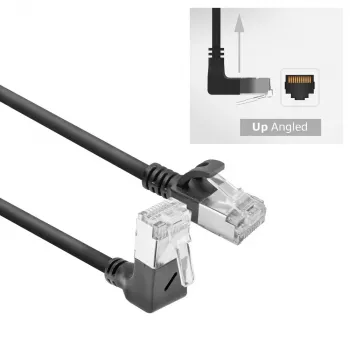 ACT Cable de red DA4900 Cat6a U/FTP (STP) con RJ-45 a RJ-45, 0,5 m, negro