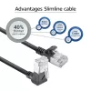 ACT DA4951 Cable de red Cat6a U/FTP (STP) 1,5 m, RJ-45 a RJ-45, negro, contactos dorados