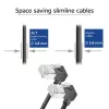 ACT DA6900 Cable de red Cat6a U/FTP (STP) negro 0,5 m con RJ-45 contactos con baño de oro