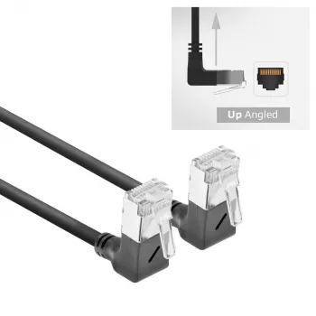 ACT Cable de red Cat6a U/FTP (STP) DA6902, 2 m, RJ-45 a RJ-45, negro