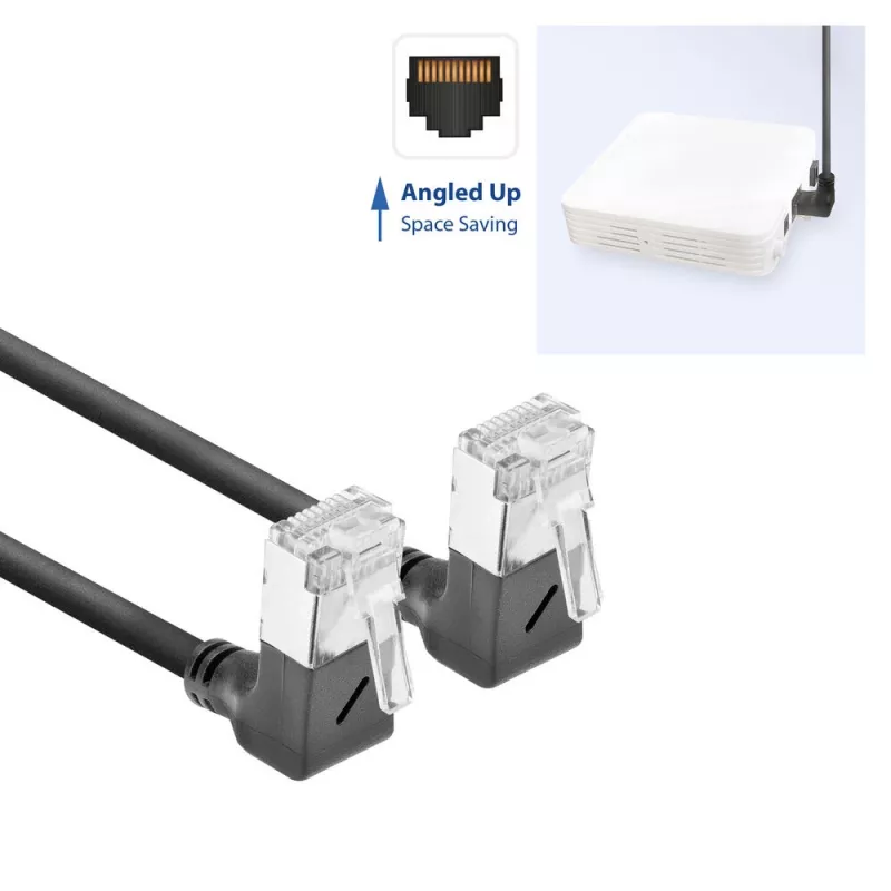 ACT Cable de red Cat6a U/FTP (STP) DA6902, 2 m, RJ-45 a RJ-45, negro