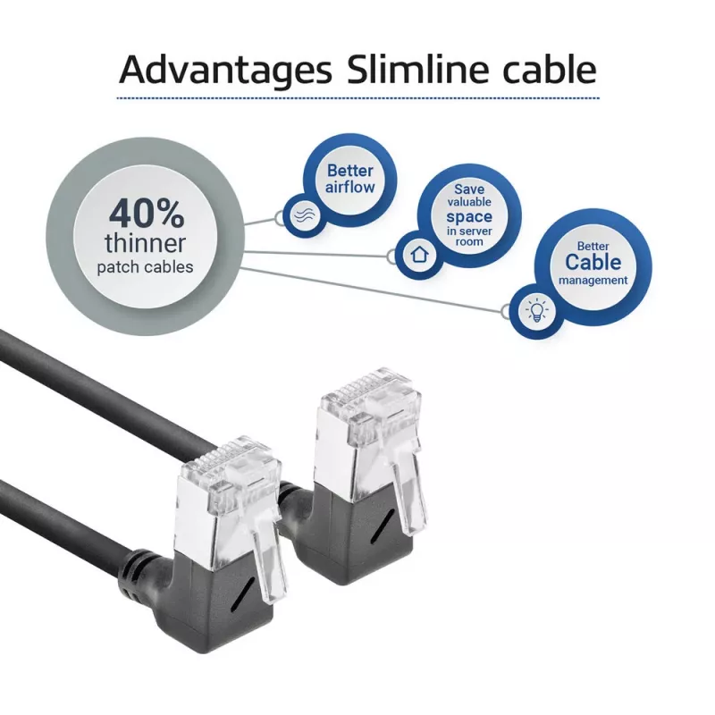 ACT Cable de red Cat6a U/FTP (STP) DA6902, 2 m, RJ-45 a RJ-45, negro