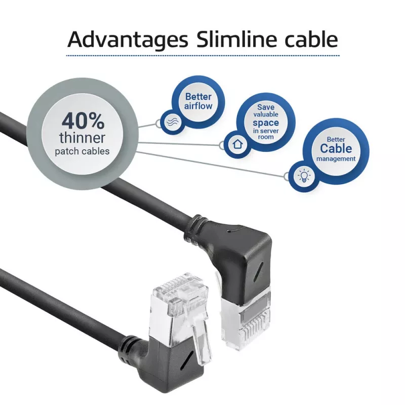 ACT Cable de red Cat6a U/FTP (STP) DA7905, 5 m, RJ-45 a RJ-45, negro