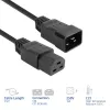 Cable de alimentación ACT C20–C21 IEC60320 negro 2,5 m, 16 A, 250 V