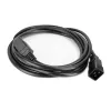 Cable de alimentación ACT C20–C21 IEC60320 negro 2,5 m, 16 A, 250 V