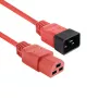 ACT Cable de alimentación C20–C21 IEC60320 rojo 2 m, 16 A 250 V