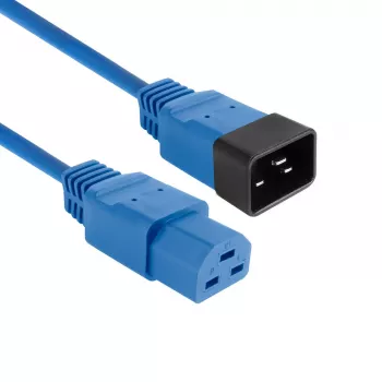 Cable de alimentación ACT C20–C21 IEC60320 azul 16A 250V 2,5m