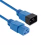 Cable de alimentación ACT C20–C21 IEC60320 azul 16A 250V 2,5m
