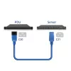 Cable de alimentación ACT C20–C21 IEC60320 azul 3 m, 250 V 16 A