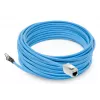 ACT Cable de instalación premontado macizo S/FTP CAT6A B2ca PoE++ 100W azul de 85 metros, conector RJ45 macho – hembra
