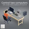 Switch KVM ACT 2 puertos USB-C/HDMI 4K@60Hz AC7922 con teclado/ratón USB, vídeo HDMI, 100W PD