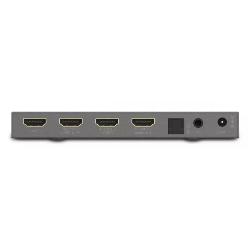 Convertidor de señal de vídeo Marmitek 25008496 — entrada HDMI a salida HDMI/TOSLINK/3,5 mm, hasta 7680×4320, audio 7.1