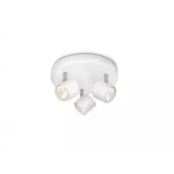 Lámpara de techo/pared Philips Dimmable LED Star 3x 16,5 W, 2700 K, 1500 lm, IP20, blanco