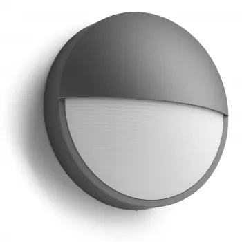 Aplique de exterior Philips myGarden Capricorn 5,5 W LED, antracita, carcasa de aluminio, bombilla fija, 214×78×214 mm