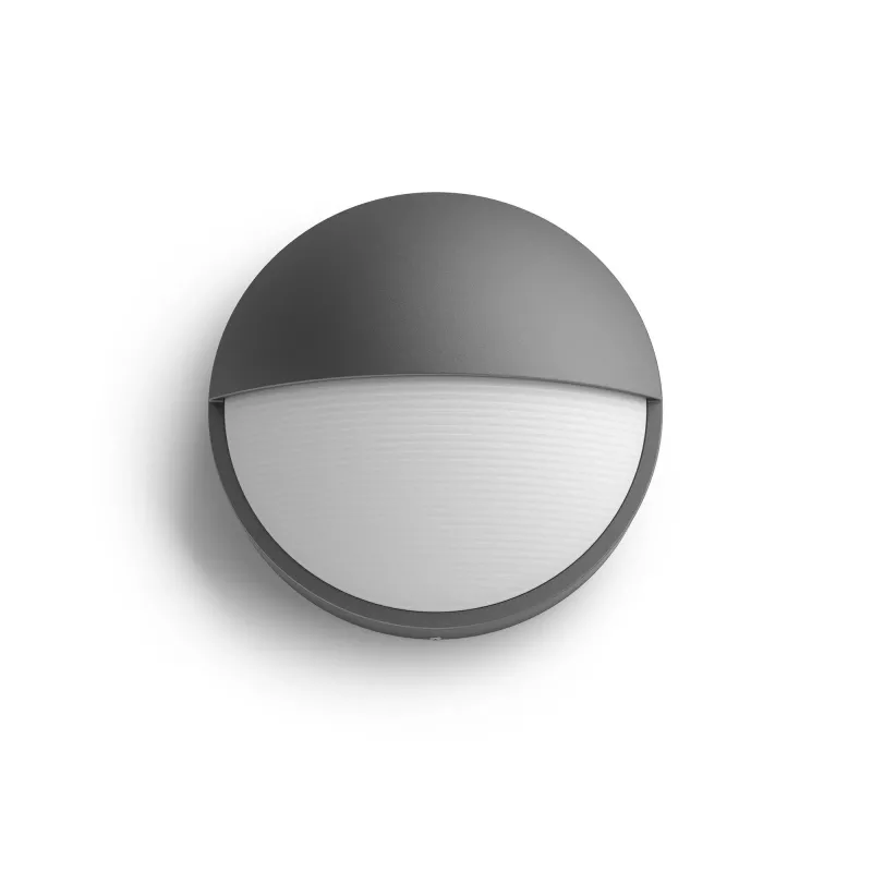 Aplique de exterior Philips myGarden Capricorn 5,5 W LED, antracita, carcasa de aluminio, bombilla fija, 214×78×214 mm
